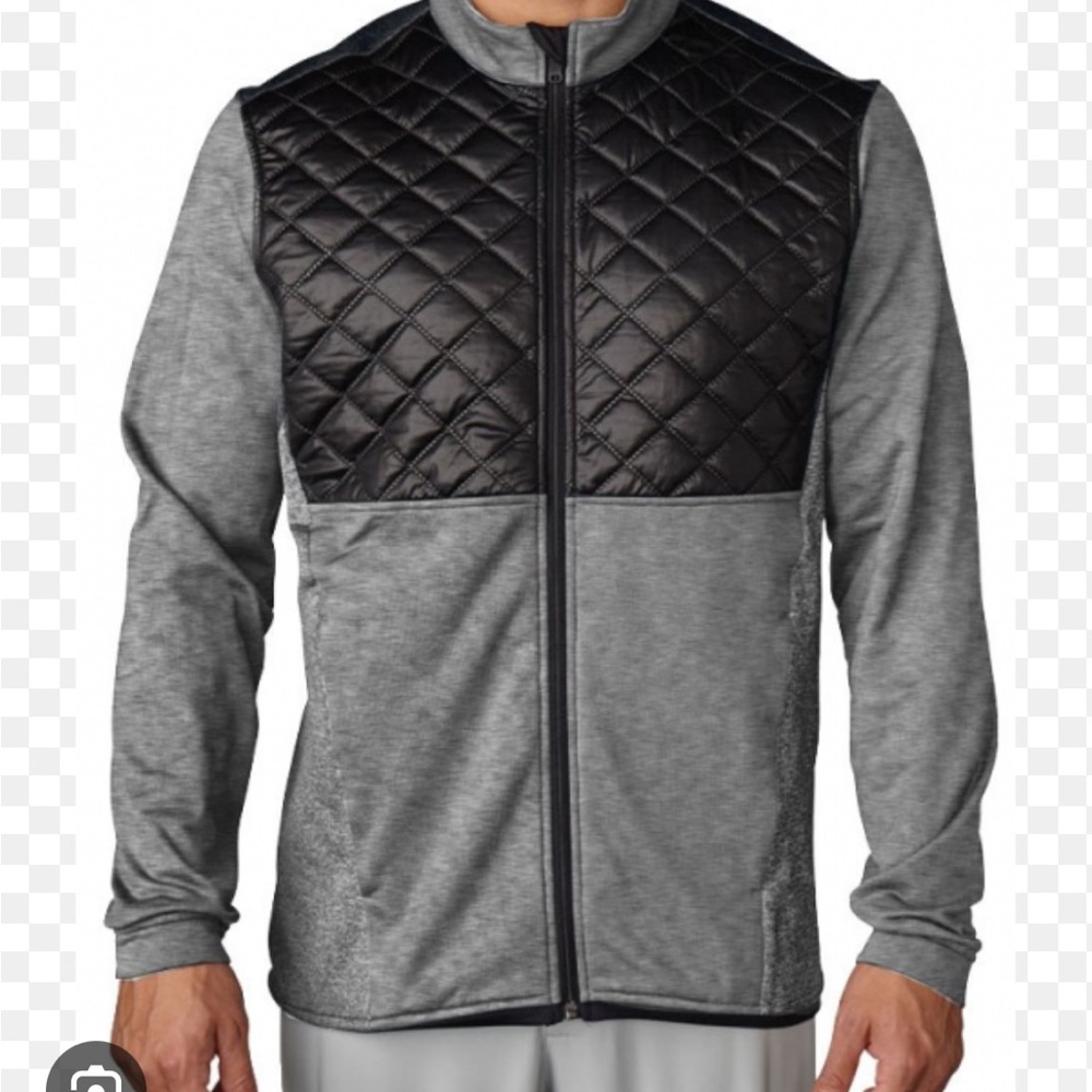 Adidas Black and Gray Lightweight Performance Jacket